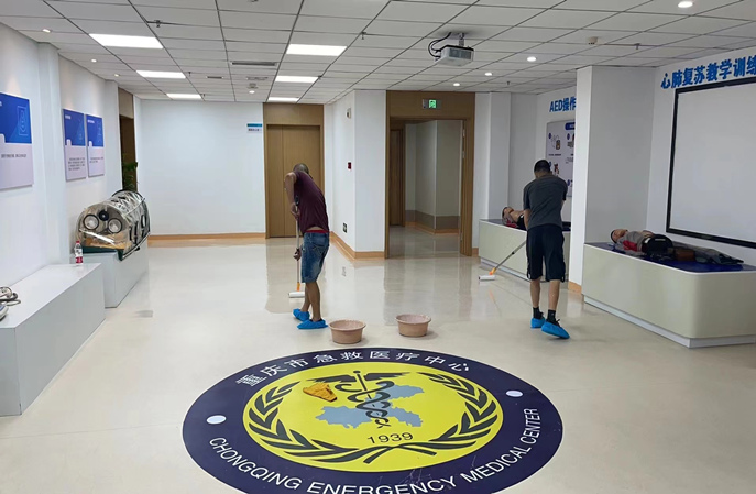 塑立得對PVC地板保養(yǎng)施工中