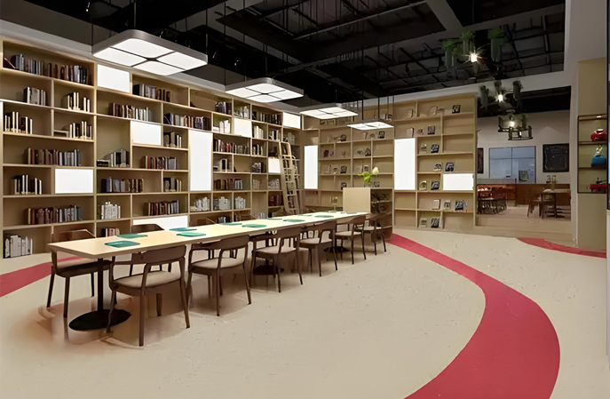 圖書館 PVC 地板煥新秘訣，塑立得實(shí)力守護(hù)