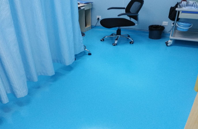 醫(yī)院塑膠地板翻新保養(yǎng)后